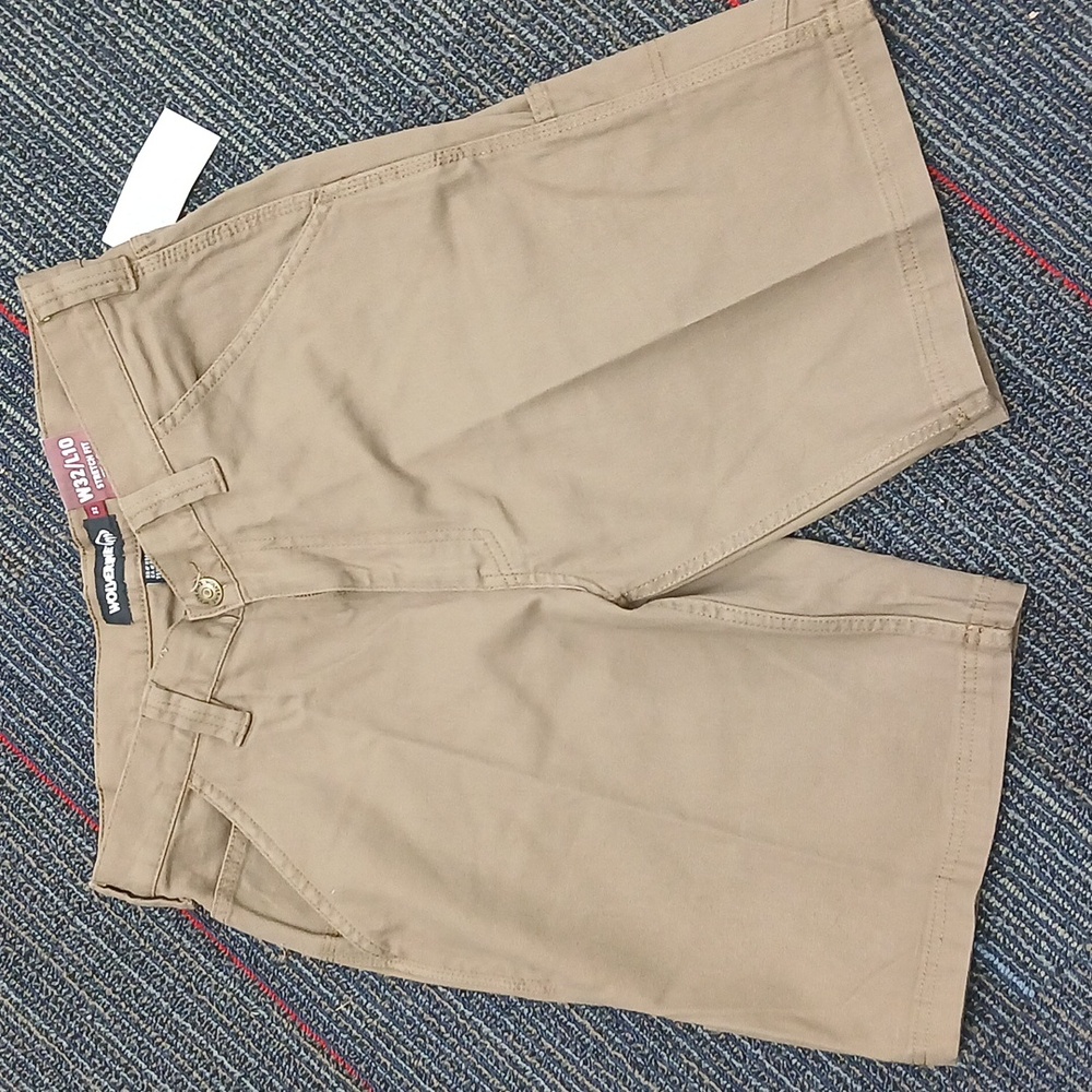 Wolverine NWT 32x10 Men’s Biege Guard Carpenter Shorts Stetch Fit